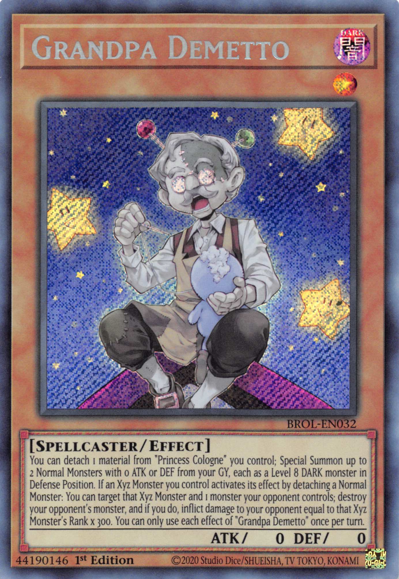 Grandpa Demetto [BROL-EN032] Secret Rare | Tables and Towers