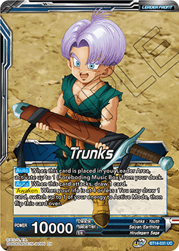 Trunks // Trunks, the Hero's Successor (BT14-031) [Cross Spirits] | Tables and Towers