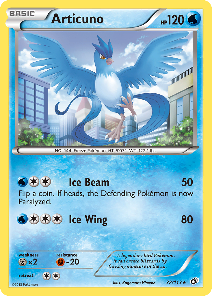 Articuno (32/113) [Black & White: Legendary Treasures] | Tables and Towers