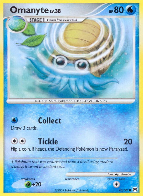 Omanyte (70/99) [Platinum: Arceus] | Tables and Towers