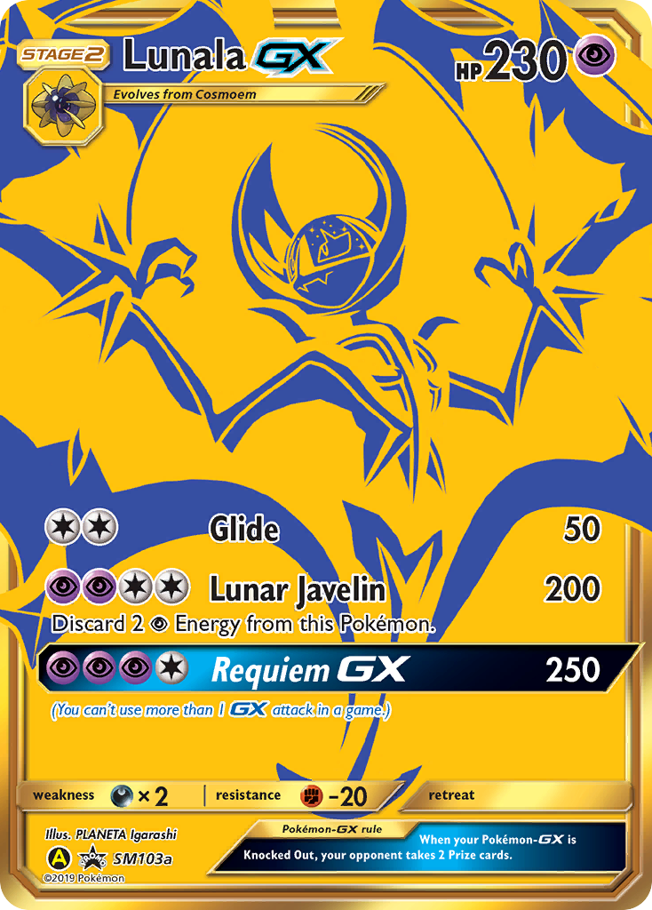 Lunala GX (SM103a) [Sun & Moon: Black Star Promos] | Tables and Towers