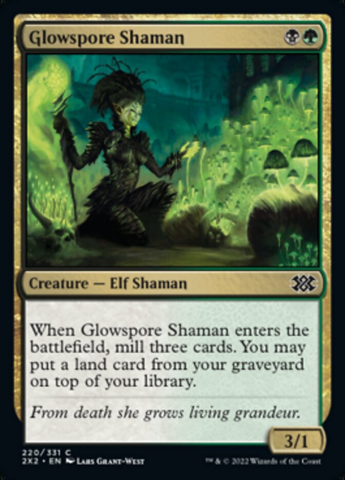 Glowspore Shaman [Double Masters 2022] | Tables and Towers