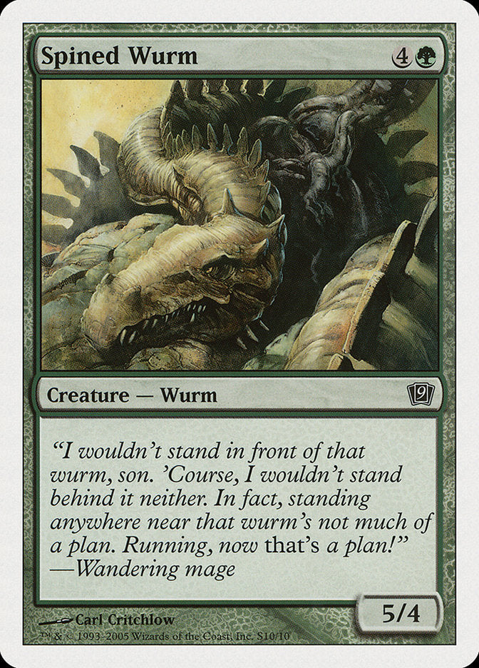 Spined Wurm [Ninth Edition] | Tables and Towers