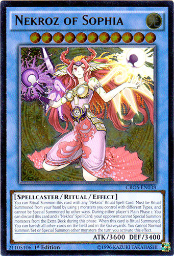 Nekroz of Sophia (UTR) [CROS-EN038] Ultimate Rare | Tables and Towers