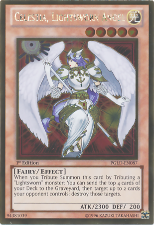 Celestia, Lightsworn Angel [PGLD-EN087] Gold Rare | Tables and Towers