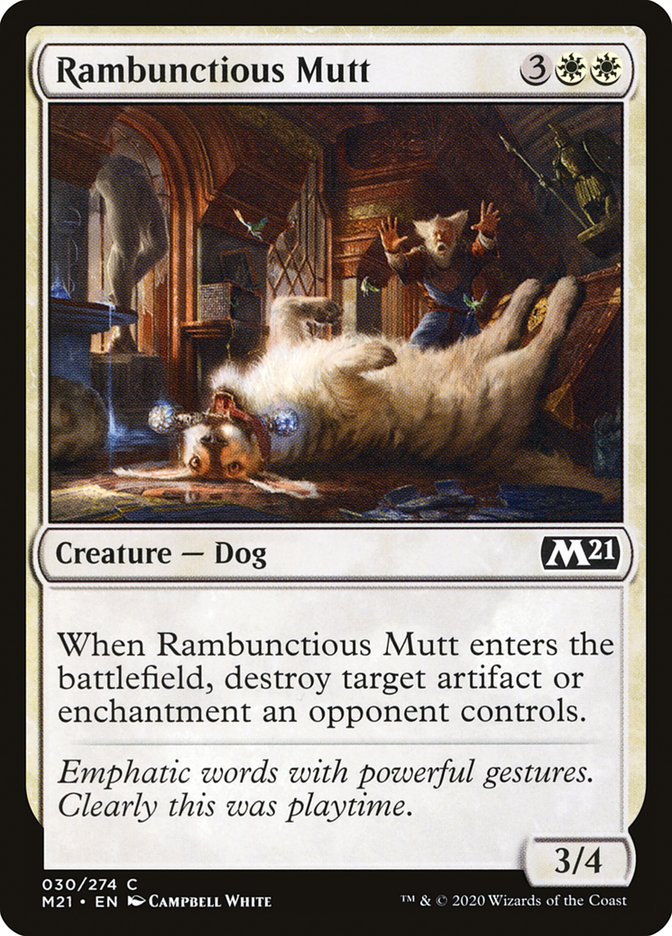 Rambunctious Mutt [Core Set 2021] | Tables and Towers