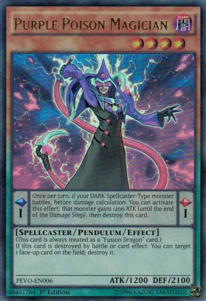 Purple Poison Magician [PEVO-EN006] Ultra Rare | Tables and Towers