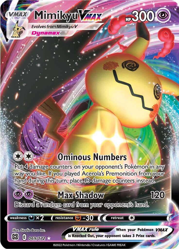 Mimikyu VMAX (069/172) [Sword & Shield: Brilliant Stars] | Tables and Towers