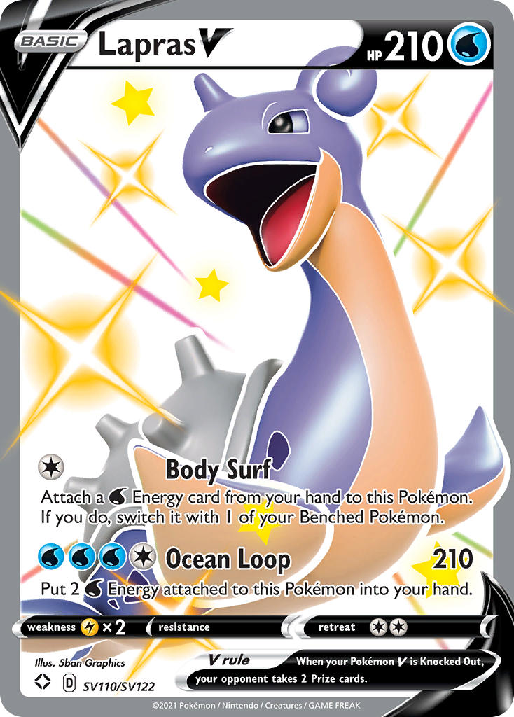 Lapras V (SV110/SV122) [Sword & Shield: Shining Fates] | Tables and Towers