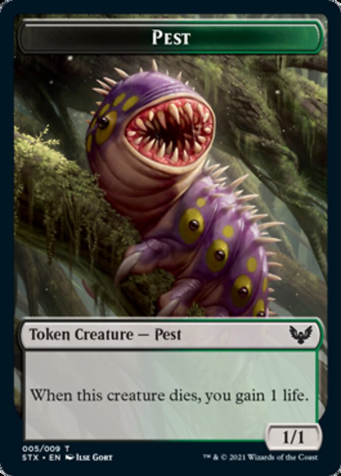 Food // Pest Double-Sided Token [Commander 2021 Tokens] | Tables and Towers