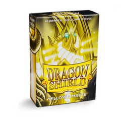 Dragon Shield Sleeves: Japanese Matte Yellow (Box Of 60) | Tables and Towers