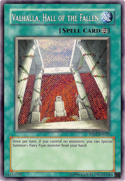 Valhalla, Hall of the Fallen [PP02-EN020] Secret Rare | Tables and Towers