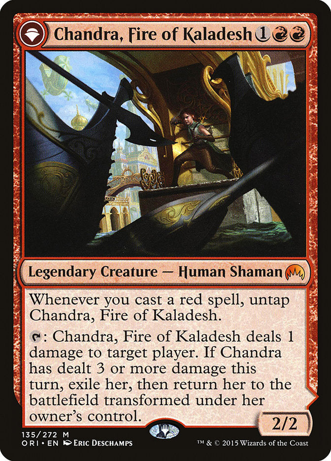 Chandra, Fire of Kaladesh // Chandra, Roaring Flame [Magic Origins] | Tables and Towers