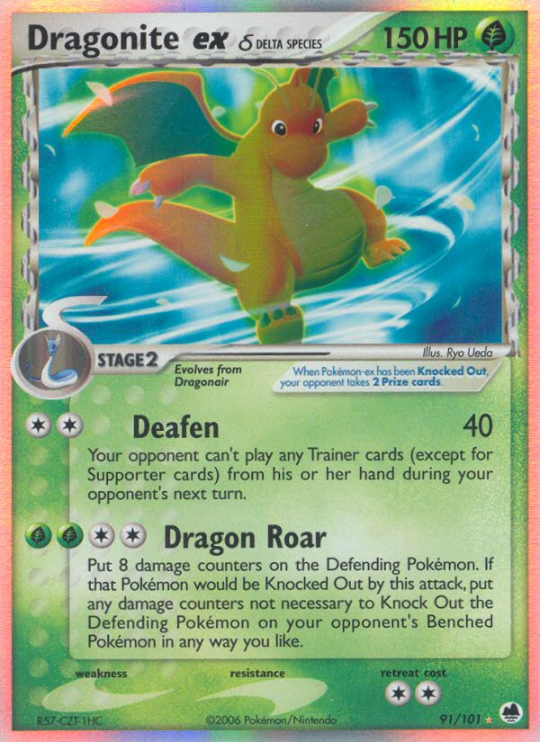 Dragonite ex (91/101) (Delta Species) [EX: Dragon Frontiers] | Tables and Towers