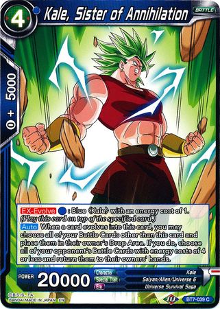 Kale, Sister of Annihilation (BT7-039) [Assault of the Saiyans] | Tables and Towers