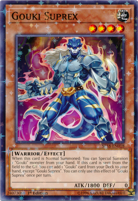 Gouki Suprex [SP18-EN018] Starfoil Rare | Tables and Towers