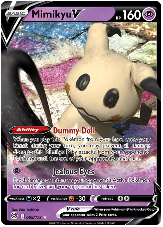 Mimikyu V (068/172) [Sword & Shield: Brilliant Stars] | Tables and Towers