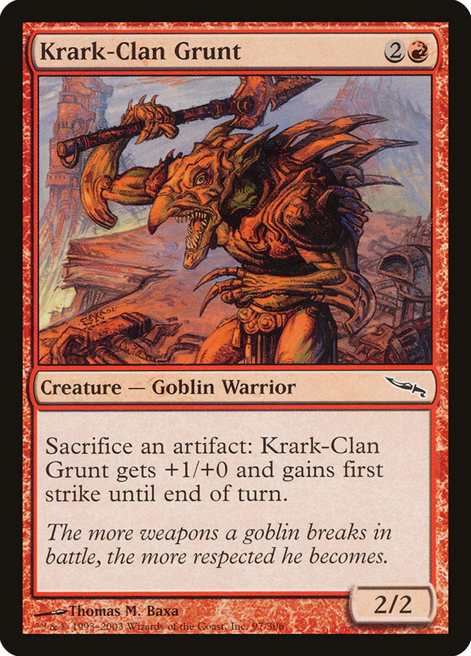 Krark-Clan Grunt [Mirrodin] | Tables and Towers