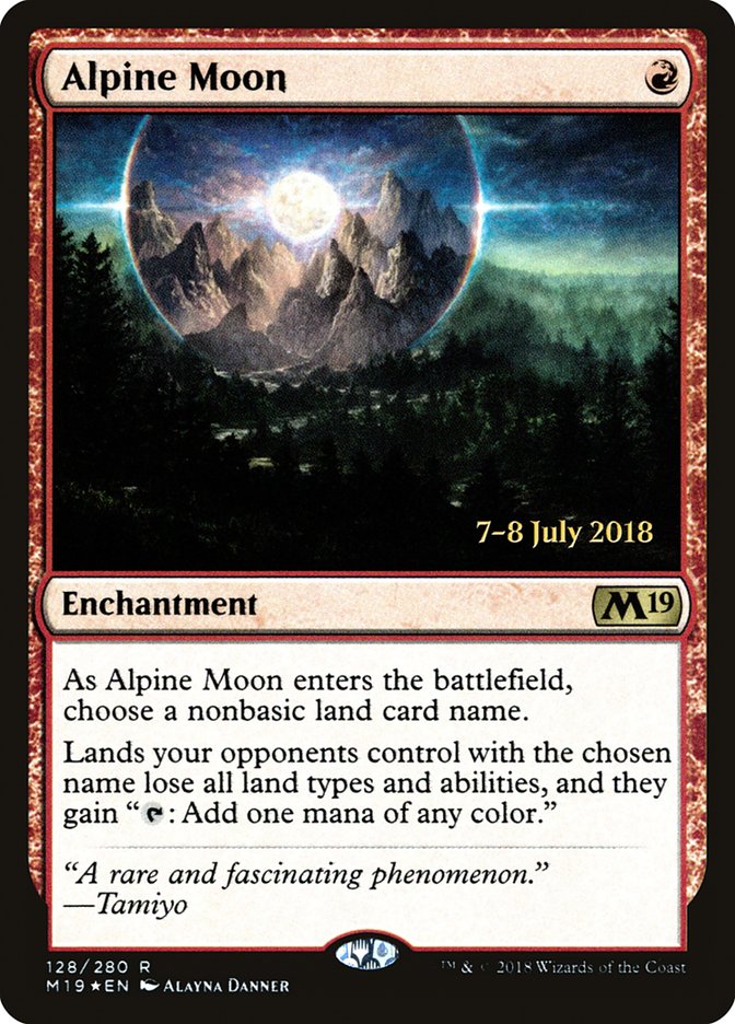 Alpine Moon [Core Set 2019 Prerelease Promos] | Tables and Towers