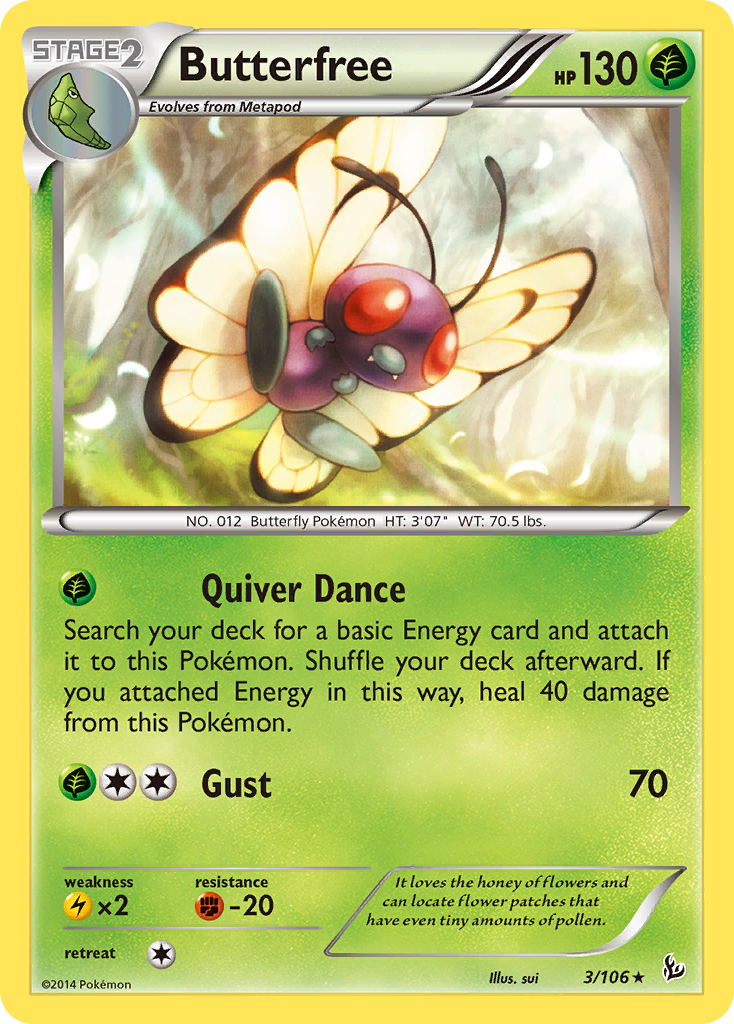 Butterfree (3/106) [XY: Flashfire] | Tables and Towers