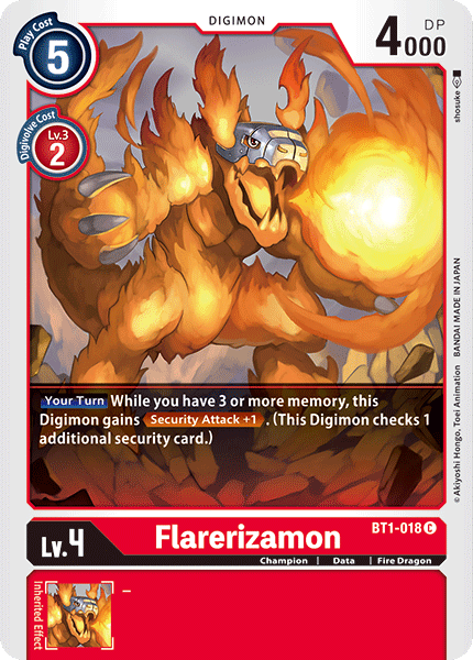 Flarerizamon [BT1-018] [Release Special Booster Ver.1.0] | Tables and Towers