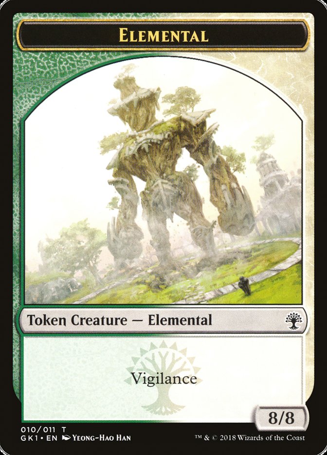 Elemental // Centaur Double-Sided Token [Guilds of Ravnica Guild Kit Tokens] | Tables and Towers