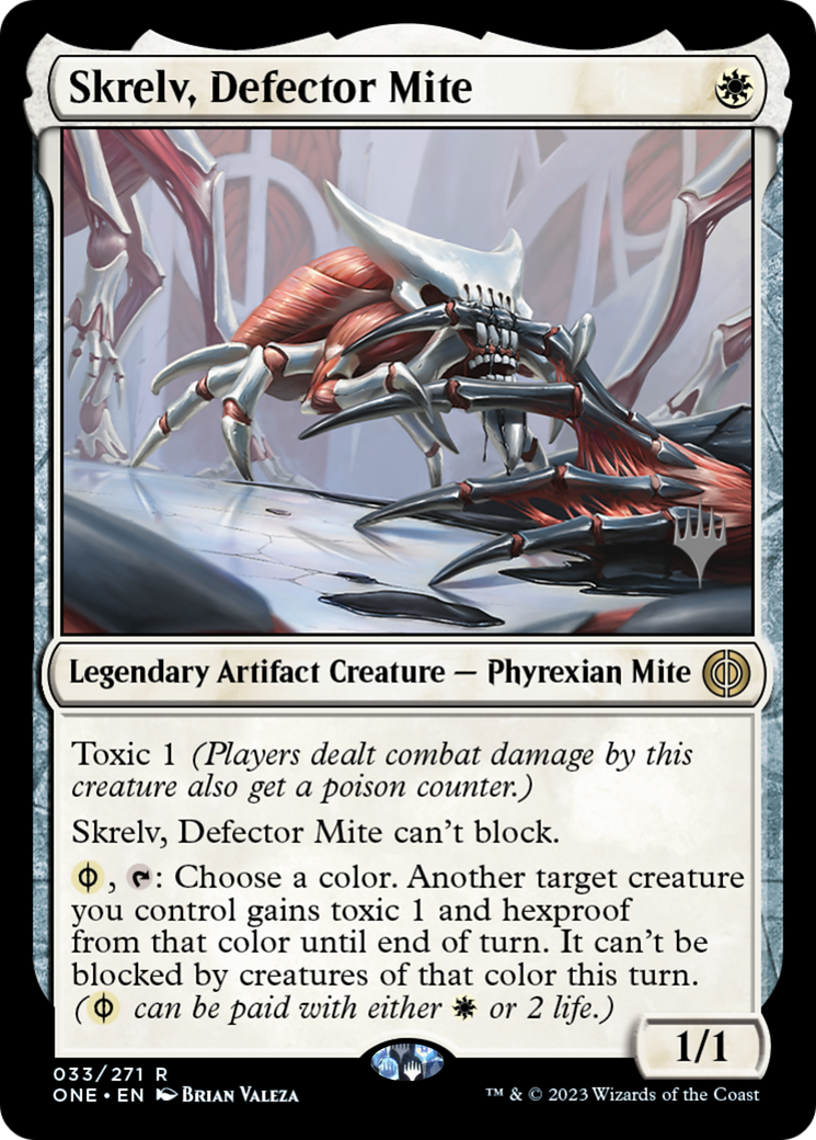 Skrelv, Defector Mite (Promo Pack) [Phyrexia: All Will Be One Promos] | Tables and Towers