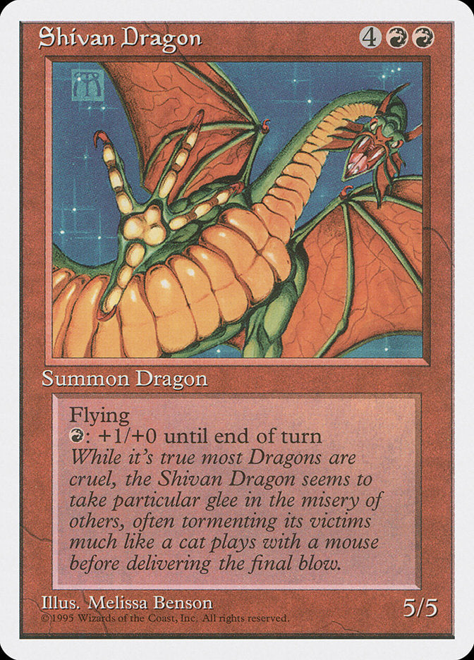 Shivan Dragon [Fourth Edition] | Tables and Towers