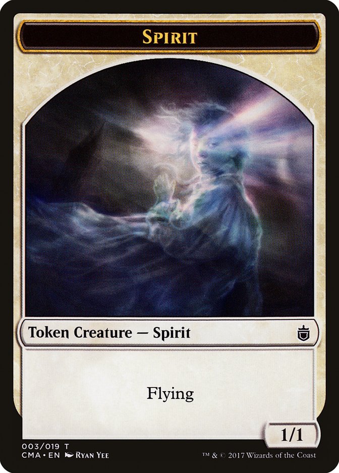 Spirit Token [Commander Anthology Tokens] | Tables and Towers