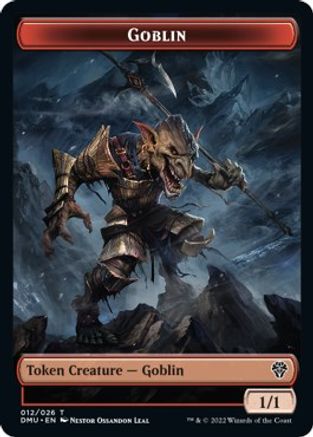 Zombie Knight // Goblin Double-Sided Token [Dominaria United Commander Tokens] | Tables and Towers