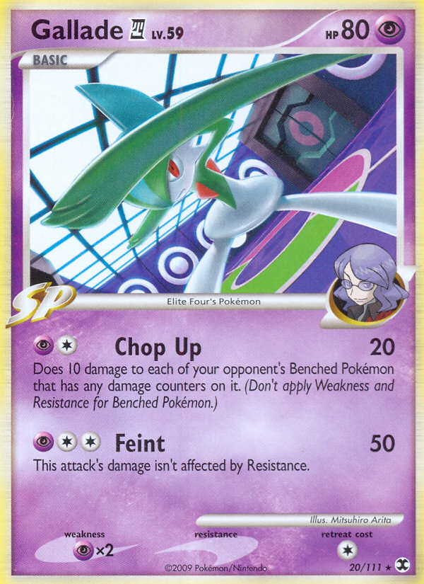 Gallade (20/111) [Platinum: Rising Rivals] | Tables and Towers