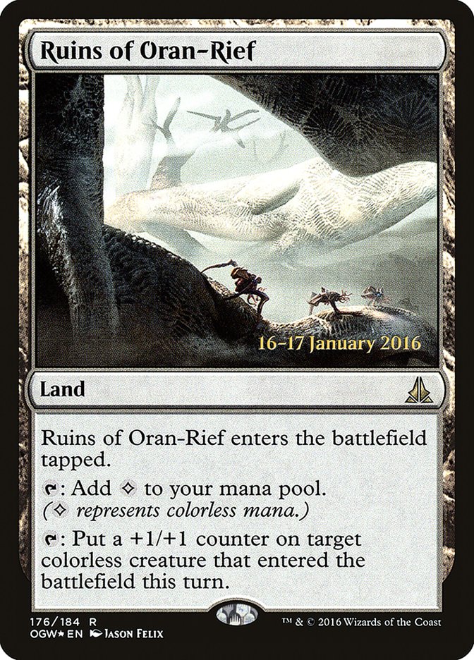 Ruins of Oran-Rief [Oath of the Gatewatch Prerelease Promos] | Tables and Towers