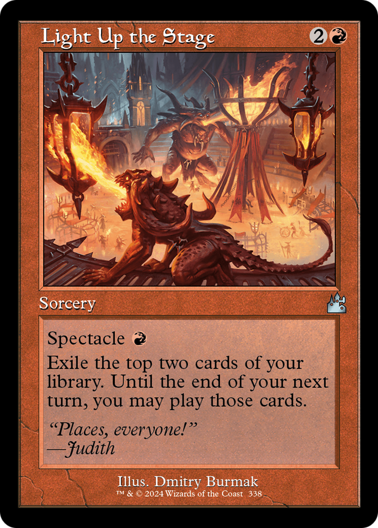 Light Up the Stage (Retro Frame) [Ravnica Remastered] | Tables and Towers