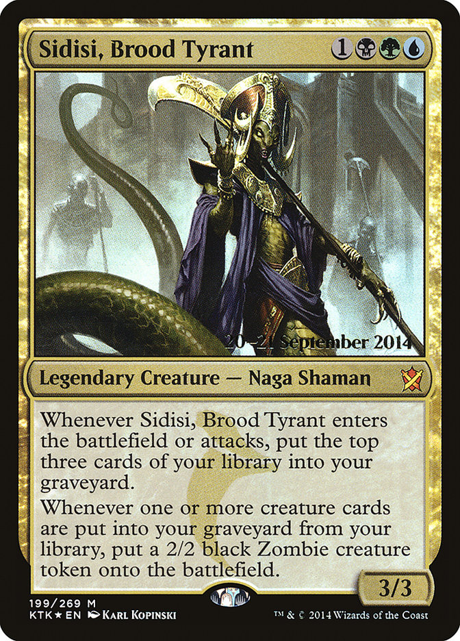 Sidisi, Brood Tyrant [Khans of Tarkir Prerelease Promos] | Tables and Towers