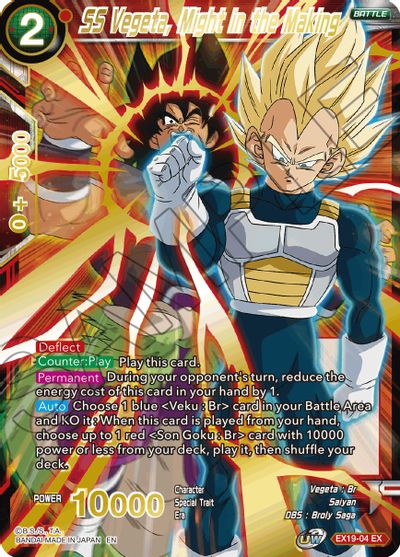 SS Vegeta, Might in the Making (EX19-04) [Special Anniversary Set 2021] | Tables and Towers