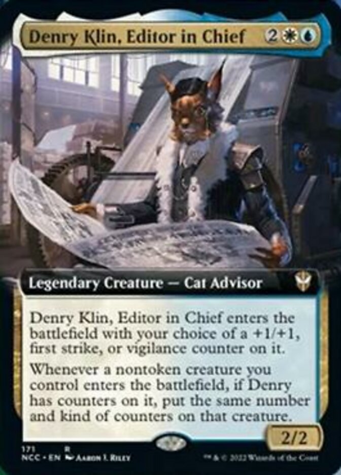 Denry Klin, Editor in Chief (Extended Art) [Streets of New Capenna Commander] | Tables and Towers