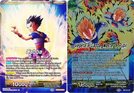 Cabba // Vegeta & Cabba, Master & Pupil (XD1-01) [Assault of the Saiyans] | Tables and Towers