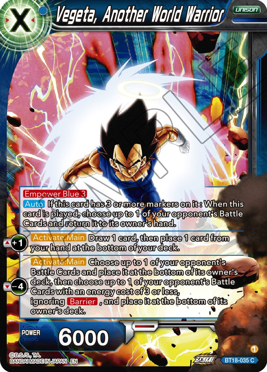 Vegeta, Another World Warrior (BT18-035) [Dawn of the Z-Legends] | Tables and Towers