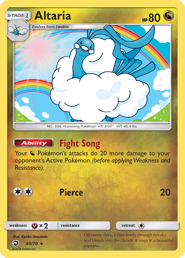 Altaria (40/70) [Sun & Moon: Dragon Majesty] | Tables and Towers