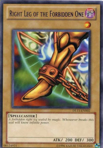 Right Leg of the Forbidden One (Red) [DL11-EN002] Rare | Tables and Towers