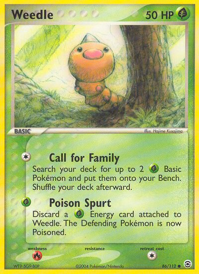 Weedle (86/112) [EX: FireRed & LeafGreen] | Tables and Towers