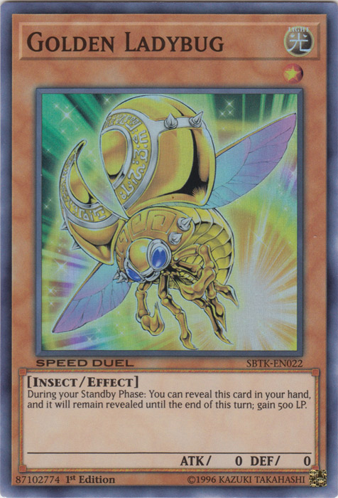 Golden Ladybug [SBTK-EN022] Super Rare | Tables and Towers