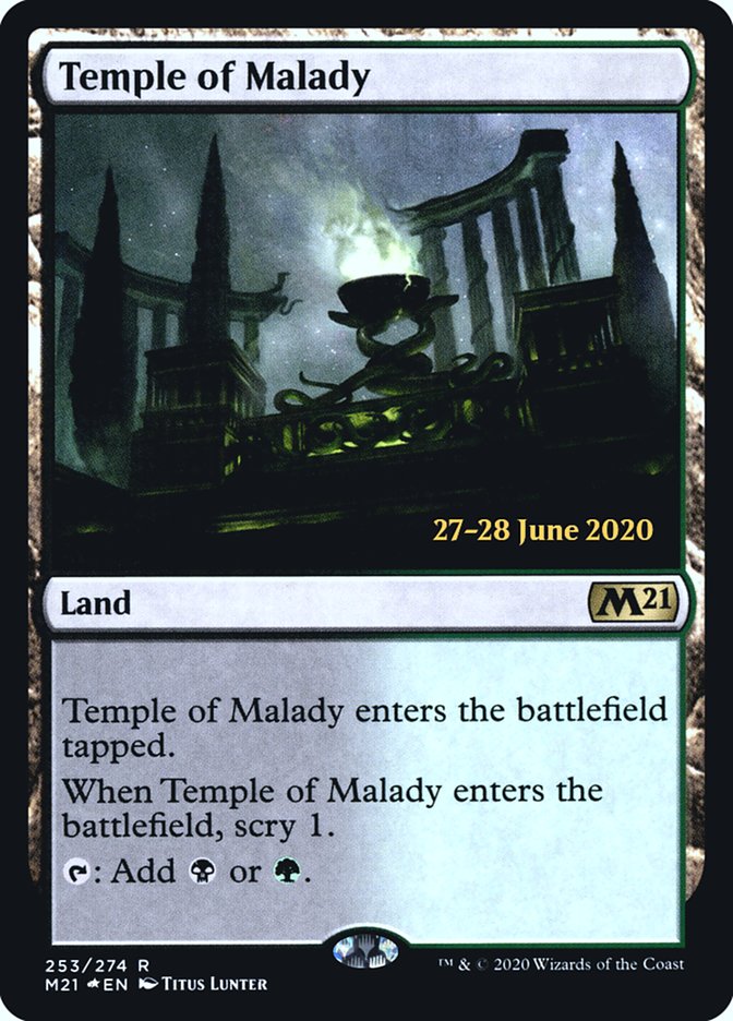 Temple of Malady [Core Set 2021 Prerelease Promos] | Tables and Towers