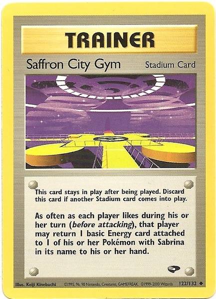 Saffron City Gym (122/132) [Gym Challenge Unlimited] | Tables and Towers