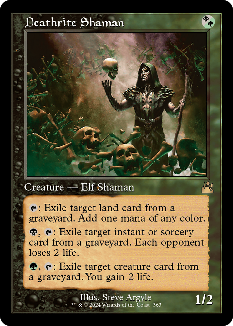 Deathrite Shaman (Retro Frame) [Ravnica Remastered] | Tables and Towers