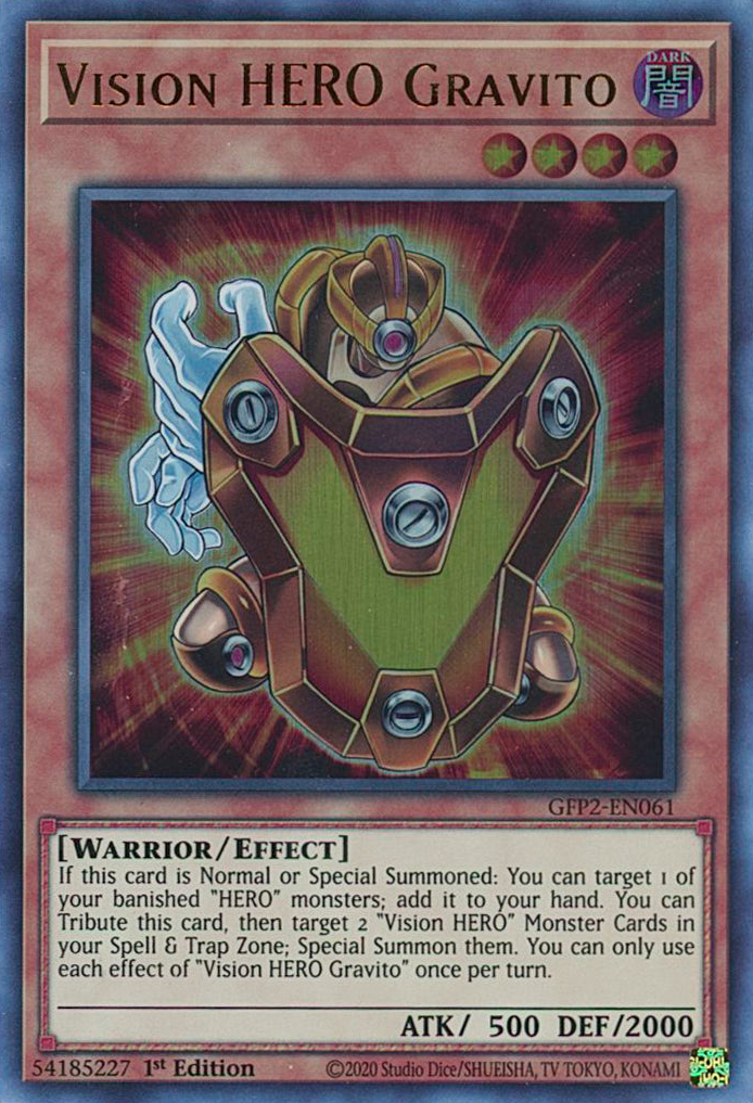 Vision HERO Gravito [GFP2-EN061] Ultra Rare | Tables and Towers