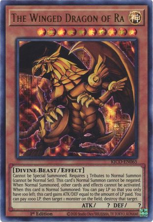 The Winged Dragon of Ra (Ultra Pharaoh's Rare) [KICO-EN065] Ultra Pharaoh's Rare | Tables and Towers