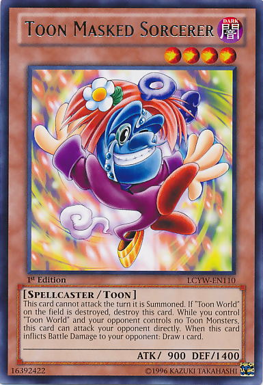 Toon Masked Sorcerer [LCYW-EN110] Rare | Tables and Towers