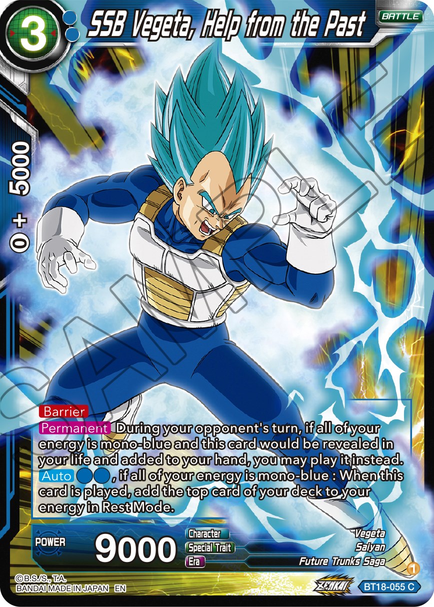 SSB Vegeta, Help from the Past (BT18-055) [Dawn of the Z-Legends] | Tables and Towers