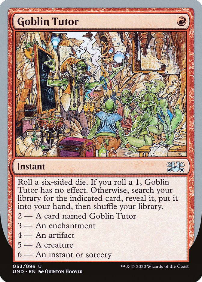 Goblin Tutor [Unsanctioned] | Tables and Towers